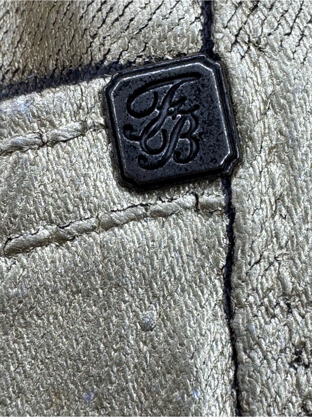 Frankie B Gold Wax Skinny Jeans - Picture 6 of 16